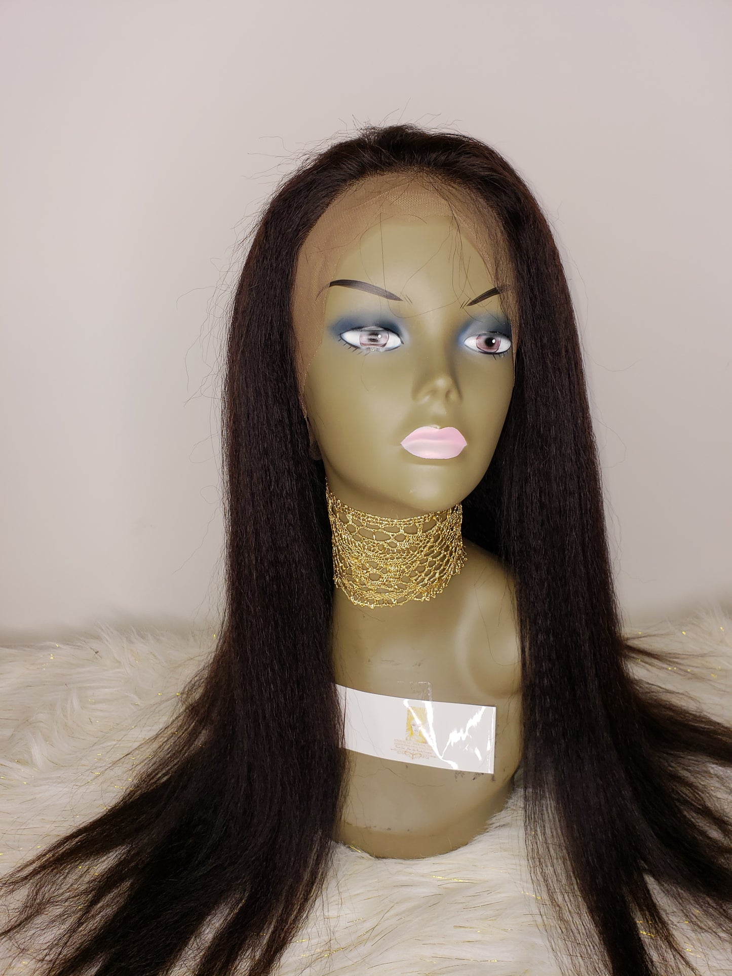 Full Front Lace Wig (Yaki Straight)