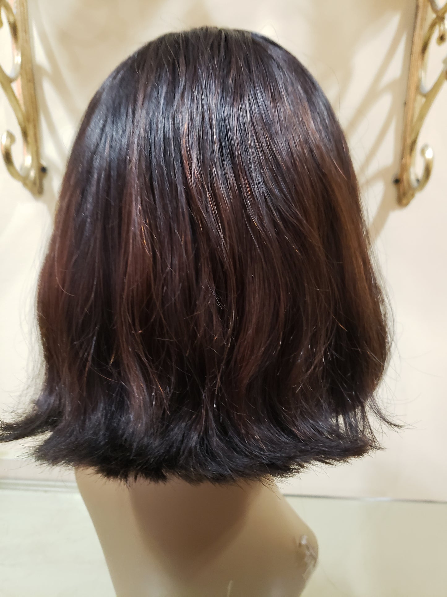 Brazilian Full Front Lace Short Bang Wrap Bob