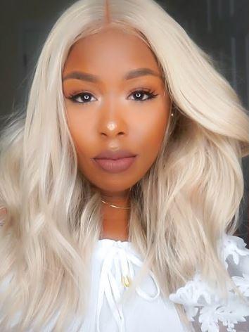 Brazilian Platinum Blonde Deep Wave Lace Frontal